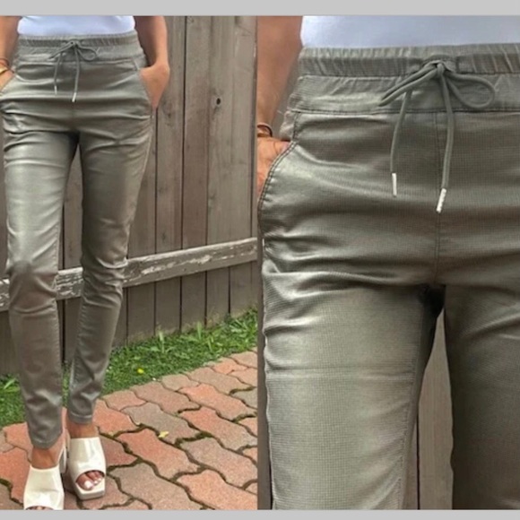 BEVY FLOG Metallic Gray Pants - Picture 1 of 13